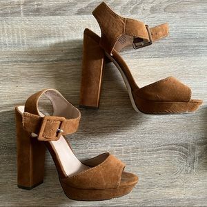 Mix no 6 tan shade heels